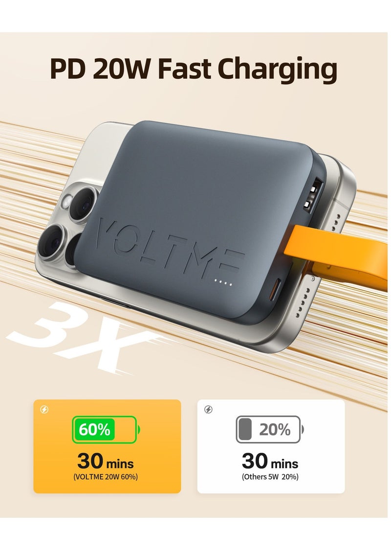 فولتمي ١٠٠٠٠mAh يو إس بي سي باور بانك مع بيلت-إن تايب سي كابل، ٢٢٫٥W PD فاست تشارجينغ - ألترا-سليم بورتابل تشارجر مع ٣ بورتس، كومباكت إكسترنال باتري باك لهواتف آيفون إير، ١٧/١٧ برو، ١٧ برو ماكس، آيفون ١٦، ١٥ سيريز، سامسونج جالاكسي S٢٥، S٢٤، S٢٣ ألترا، جوجل بيكسل ١٠، ٩، ون بلس ١٤، ١٣، شاومي ١٦، ١٥، آيباد برو/إير، أندرويد ديفايسز، إيربودز - لايتويغت، أفياشن سيرتيفايد، ترافل فريندلي - Image 3